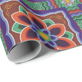 ダンジョン。韓国伝統的の寺院美術.dancheon ラッピングペーパー (ロールコーナー)