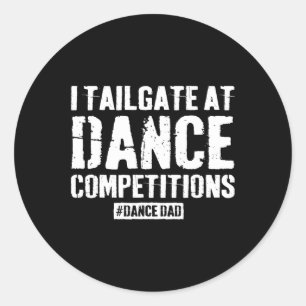 ダンスおもしろいパパコンペ誇りを持ったーションダンスパパComp F ラウンドシール