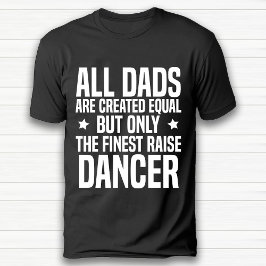 ダンスおもしろい恋人パパ誕生日ブラック Tシャツ