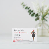 ダンスかファッションビジネスカード 名刺 (スタンド正面)