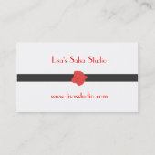 ダンスかファッションビジネスカード 名刺 (裏面)