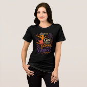 ダンスが大好きな人 トライブレンドTシャツ (正面全面)