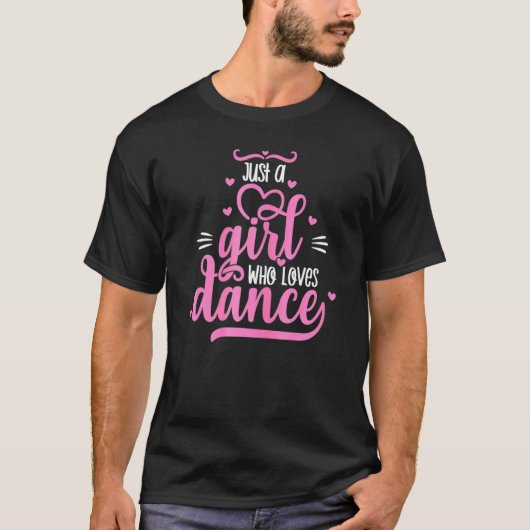 ダンスが大好きな女の子 Tシャツ (正面)