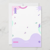 ダンスが大好き！ 招待状 (裏面)