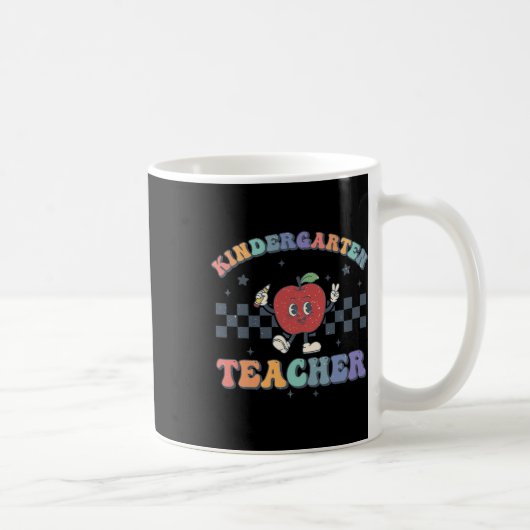 ダンスが好きな幼稚園の先生のチーム 新しい学年の始まり コーヒーマグカップ (右)