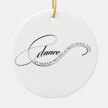 ダンスが見ているようにオーナメント