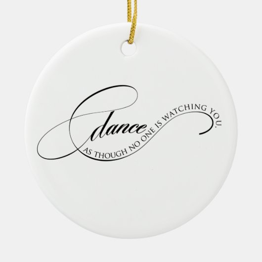 ダンスが見ているようにオーナメント セラミックオーナメント (正面)