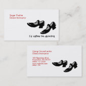 ダンスがIDに蹄鉄を打つメリーJanesはむしろ踊っています 名刺 (正面/裏面)