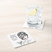 "ダンスしよう…" スクエアペーパーコースター (インサイチュ)