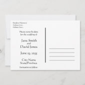 ダンスでお知らせ！結婚式の日程発表 招待状 (裏面)