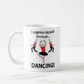 ダンスで自分を表現する コーヒーマグカップ (左)