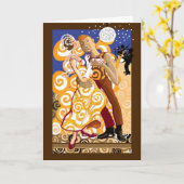 ダンスで カード (黄色い花)