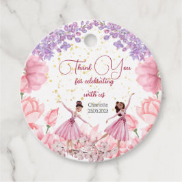 ダンスとトワイルバレリーナのバースデー感謝していタユー フェイバータグ