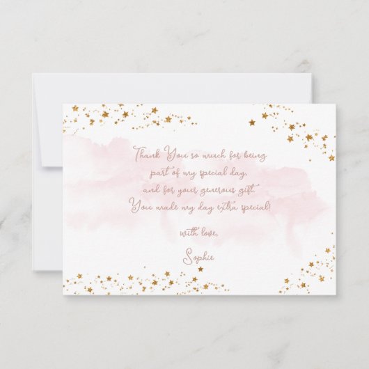 ダンスとトワイルバレリーナの誕生日 サンキューカード (正面)