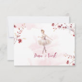 ダンスとトワイルバレリーナの誕生日 サンキューカード (裏面)