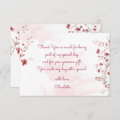 ダンスとトワイルバレリーナの誕生日 サンキューカード (正面/裏面)