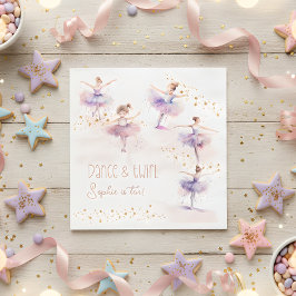 ダンスとトワイルバレリーナの誕生日 スタンダードランチョンナプキン