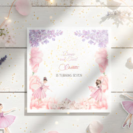 ダンスとトワイルバレリーナの誕生日 スタンダードランチョンナプキン