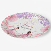 ダンスとトワイルバレリーナの誕生日 ペーパープレート (アングル)