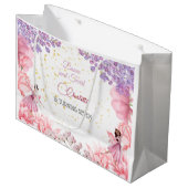 ダンスとトワイルバレリーナの誕生日 ラージペーパーバッグ (正面アングル)