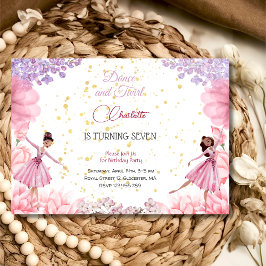 ダンスとトワイルバレリーナの誕生日 招待状