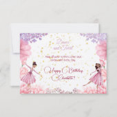 ダンスとトワイルバレリーナハッピーバースデー挨拶 カード (正面)