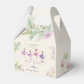 ダンスとトワイルバレリーナ水彩誕生日 フェイバーボックス (裏面サイド)