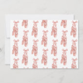 ダンスとトワイルピンクの女の子カスタムの誕生日 招待状 (裏面)