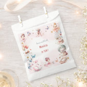 ダンスと回転かわいいバレリーナのバレエの子供の誕生日 フェイバーバッグ (クリップ留めされた状態)