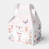 ダンスと回転かわいいバレリーナのバレエの子供の誕生日 フェイバーボックス (正面サイド)