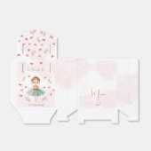 ダンスと回転かわいいバレリーナのバレエの子供の誕生日 フェイバーボックス (折り畳みなし)