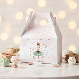 ダンスと回転かわいいバレリーナのバレエの子供の誕生日 フェイバーボックス