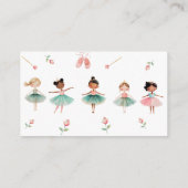 ダンスと女の子の誕生日パーティー エンクロージャーカード (裏面)