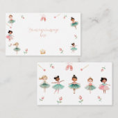 ダンスと女の子の誕生日パーティー エンクロージャーカード (正面/裏面)