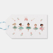 ダンスと女の子の誕生日パーティー ギフトタグ (裏面横)