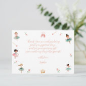 ダンスと女の子の誕生日パーティー サンキューカード (スタンド正面)