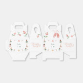 ダンスと女の子の誕生日パーティー フェイバーボックス (折り畳みなし)