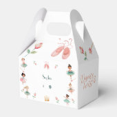 ダンスと女の子の誕生日パーティー フェイバーボックス (正面サイド)