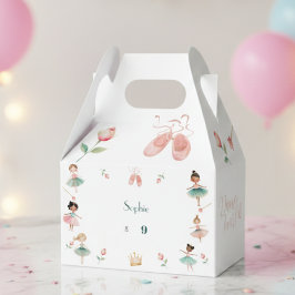 ダンスと女の子の誕生日パーティー フェイバーボックス