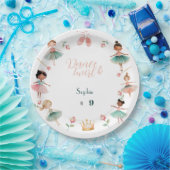 ダンスと女の子の誕生日パーティー ペーパープレート (パーティー)