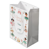 ダンスと女の子の誕生日パーティー ミディアムペーパーバッグ (裏面アングル)