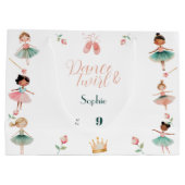 ダンスと女の子の誕生日パーティー ラージペーパーバッグ (裏面)