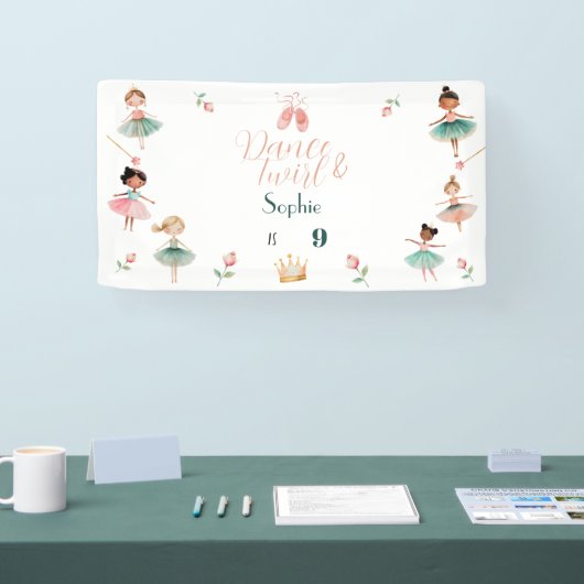 ダンスと女の子の誕生日パーティー 横断幕 (トレードショー)