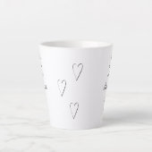 ダンスについて話せ!ダンサーのための美しいマグカップ カフェラテマグ (正面)