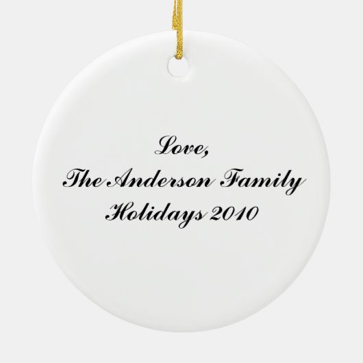 ダンスにカスタマイズ可能なオーナメントを教えることを愛して下さい セラミックオーナメント (裏面)