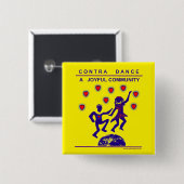 ダンスに対して嬉しいコミュニティボタン 缶バッジ (正面&裏面)