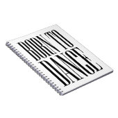 ダンスに生まれついた ミニマリスト ダンス 引用Tシャツ ノート (右側)