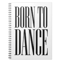 ダンスに生まれついた ミニマリスト ダンス 引用Tシャツ ノート