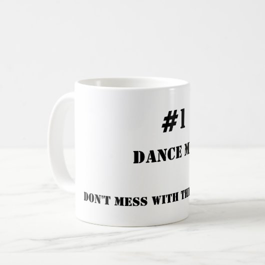 ダンスのお母さんのマグ コーヒーマグカップ (正面左)
