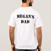 ダンスのお父さんの空の財布、完全なハート Tシャツ (裏面)